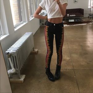 ASOS flame jeans!